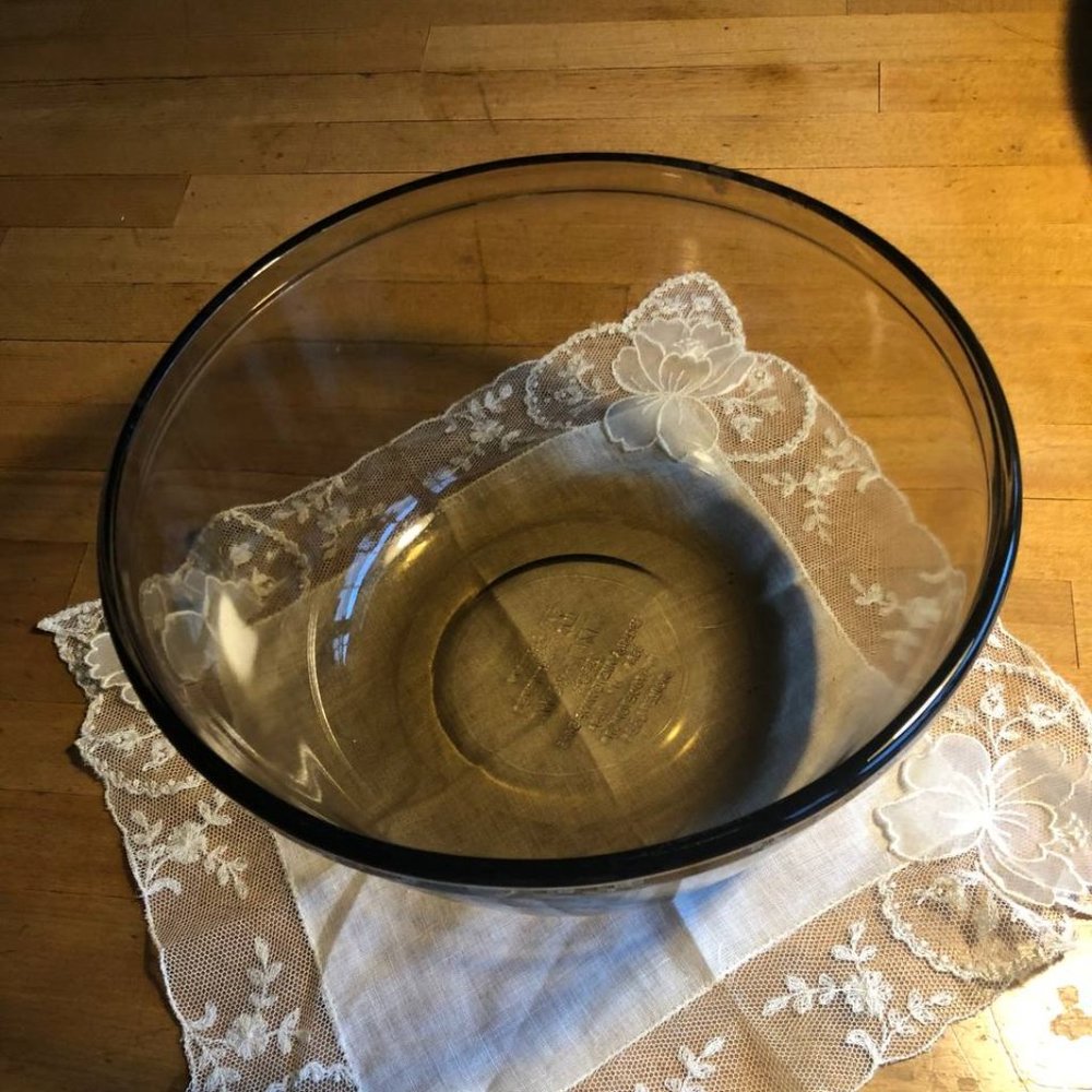 Anchor  Hocking Ovenware Glass Brown Mixing Bowl Amber 2.5 Qt